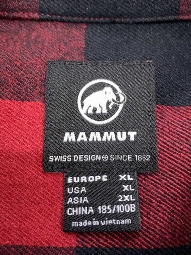 商品画像：長袖シャツ/XXL/ヘンプ/RED/チェック/1015-01430// 3