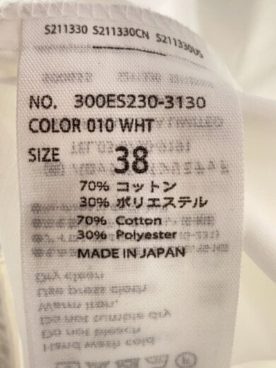 商品画像：長袖ブラウス/38/コットン/WHT/300ES230-3130 4