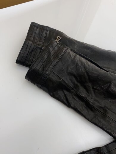 商品画像：ラムレザージャケット/ラムレザーブルゾン/11/羊革/ブラック 6