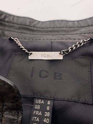 商品画像：ラムレザージャケット/ラムレザーブルゾン/11/羊革/ブラック 7