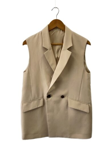 商品画像：ジレベスト/38/ポリエステル/CRM/無地/24-010-240-1050-2-0 1