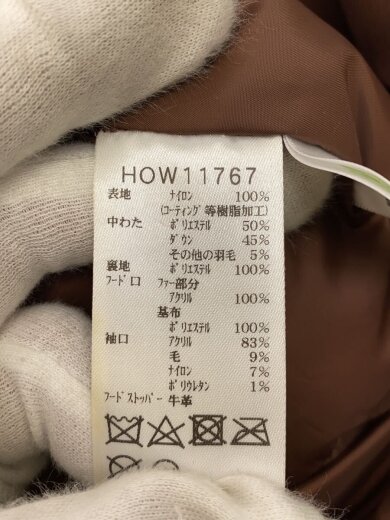 商品画像：ダウンジャケット/L/ナイロン/BRW/HOW11767 4