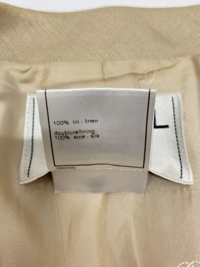 商品画像：テーラードジャケット/38/リネン/BEG/P11124V06544 4