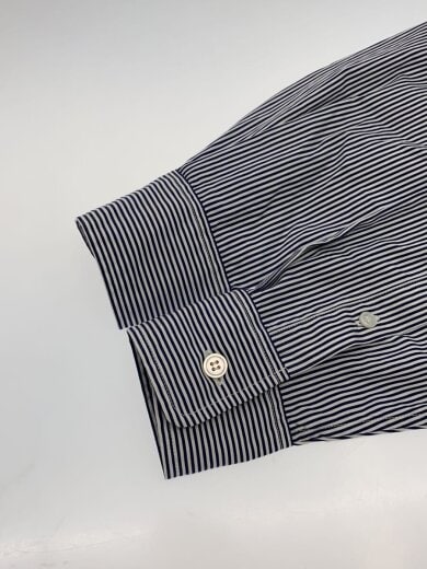 商品画像：長袖シャツ/S/コットン/WHT/ストライプ/EV24-SH09 5