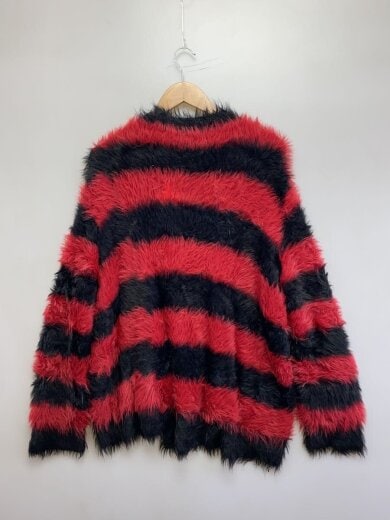 商品画像：ニット・セーター(厚手)/44/ナイロン/RED/ボーダー/2217-021// 2