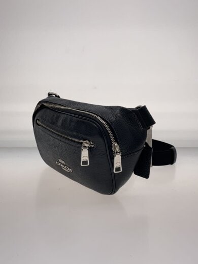 商品画像：ウエストバッグ/レザー/BLK/無地/CJ507 2