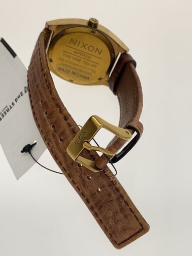 商品画像：クォーツ腕時計/アナログ/--/GRN/BRW/THE TIME TELLER 4