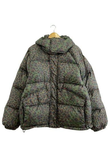 商品画像：ダウンジャケット/L/ナイロン/GRN/レオパード 1