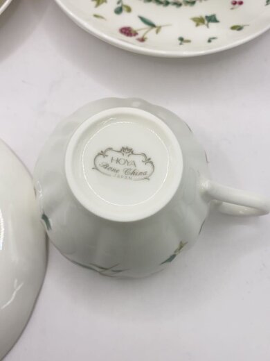 商品画像：カップ&ソーサー/5点セット/WHT 4