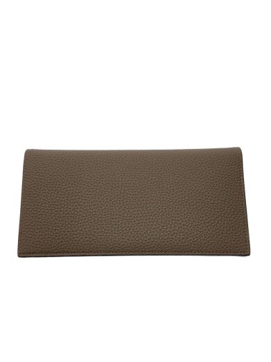 商品画像：2つ折り財布/レザー/BEG/無地/レディース// 1