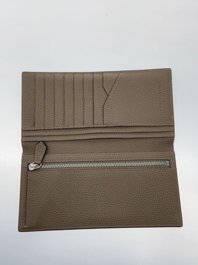 商品画像：2つ折り財布/レザー/BEG/無地/レディース// 4