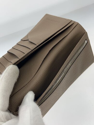 商品画像：2つ折り財布/レザー/BEG/無地/レディース// 6