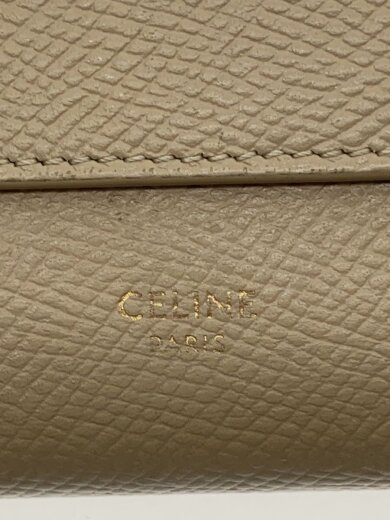 商品画像：3つ折り財布/レザー/BEG/無地/レディース// 3