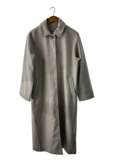 画像：nano universeライトテックメルトンステンカラーコート/38/ポリエステル/GRY/無地/669-0211019//1