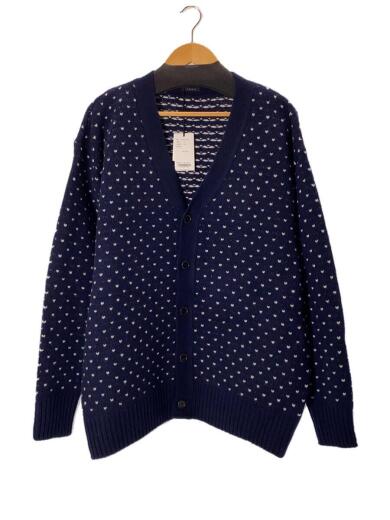 画像：LENOタグ付/BIRD’S-EYE JACQUARD CARDIGAN/バーズアイ/カーディガン/3/ウール1