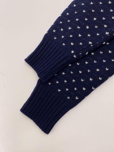 画像：LENOタグ付/BIRD’S-EYE JACQUARD CARDIGAN/バーズアイ/カーディガン/3/ウール5