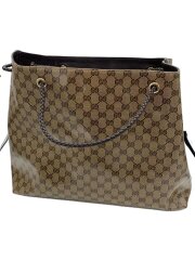 GGクリスタル/トートバッグ/--/BRW/総柄/擦れ有/380118