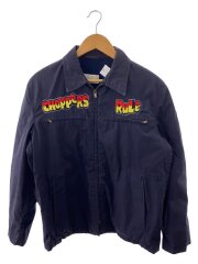 70s/74年製/バイカー刺繍/ブルゾン/ジャケット/40/NVY/8405-177-5039