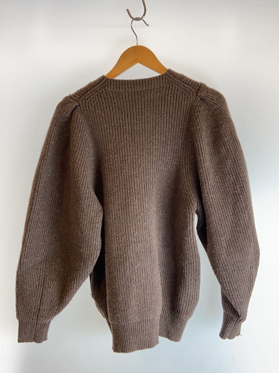 H BEAUTY&YOUTH / 5GAUGE VOLUME SLEEVE CARDIGAN/ウール/BRW/1628-106-0837