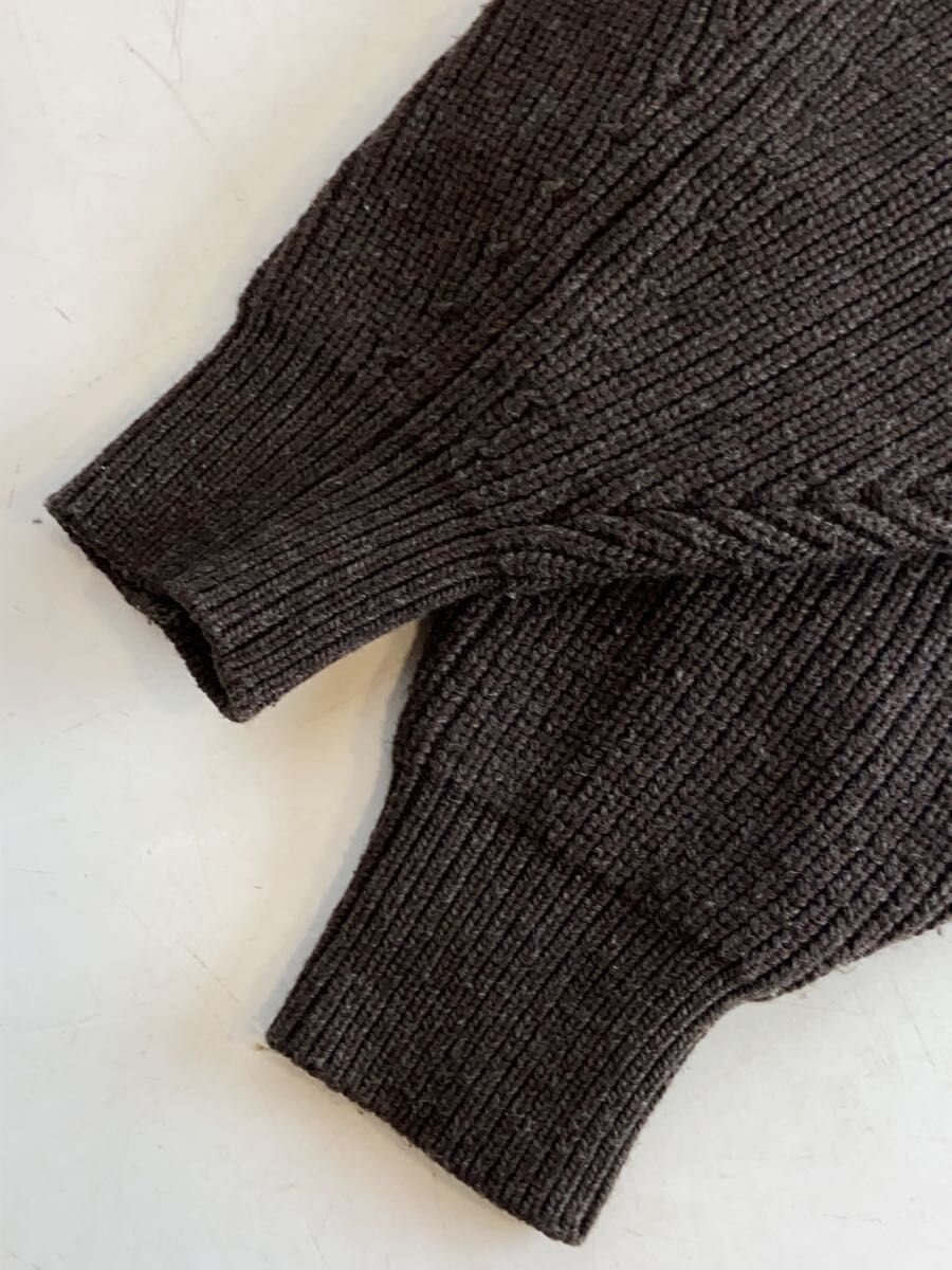 H BEAUTY&YOUTH / 5GAUGE VOLUME SLEEVE CARDIGAN/ウール/BRW/1628-106-0837