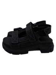 サンダル/36/BLK/リサイクルラバープラットフォームストラップサンダル