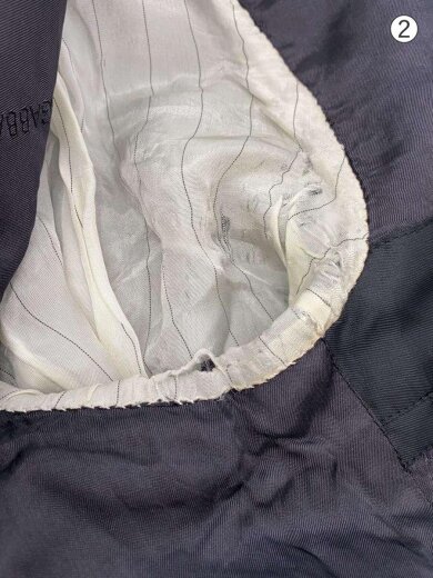 商品画像：テーラードジャケット/48/ウール/NVY/ストライプ/Y0Q189 FQ2BR/内側脇シミ、破け有 8