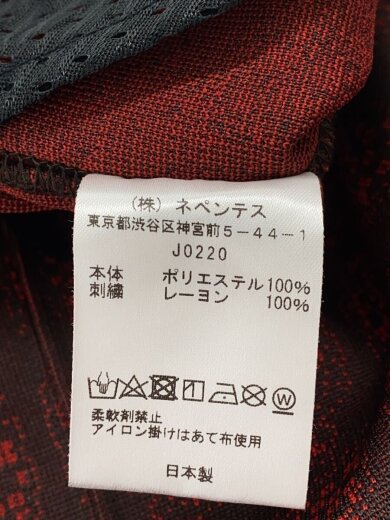 商品画像：PALEY TRACK PANTS/S/ポリエステル/RED/総柄/ｊ0220/パピヨン 5