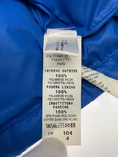 画像：MONCLERジャケット/100cm/ナイロン/BLU/全体的に汚れ・右腕に目立つ汚れ有4