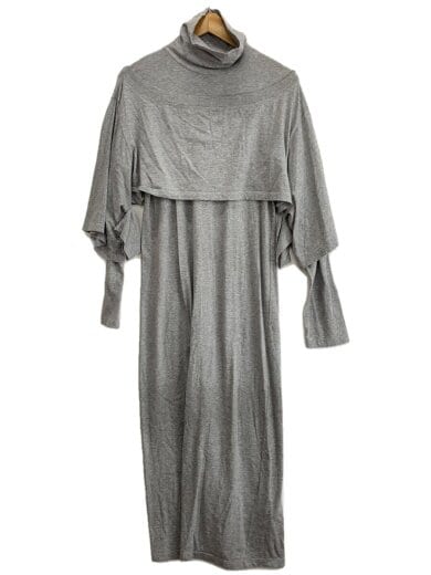 商品画像：レイヤードカットソーワンピース/S/コットン/GRY/S52CT0419// 1