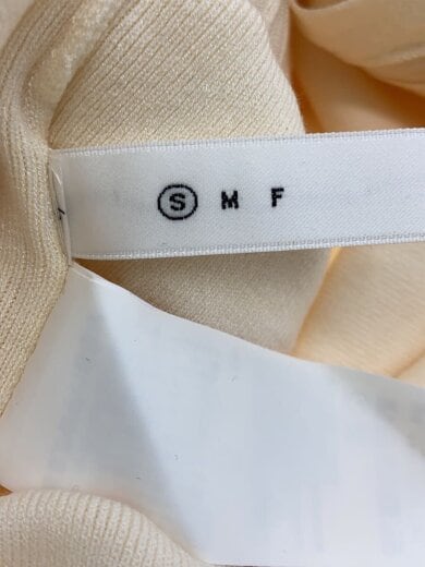 商品画像：長袖ワンピース/S/レーヨン/CRM/01320560600/2WAY KEY NECK KNIT 4