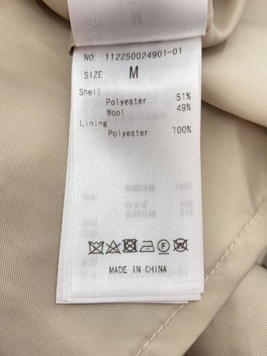 商品画像：ダッフルコート/M/ポリエステル/BEG/112250024901-01 5