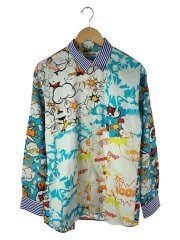 19aw/アメコミ柄/長袖シャツ/L/コットン/マルチカラー/総柄