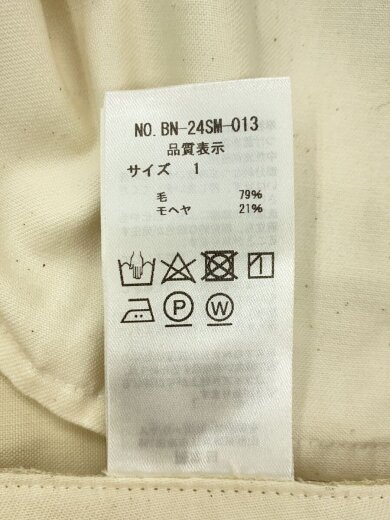 商品画像：24ss/Summer Mohair 2tuck Short Pants/1/ウール/CRM/BN-24SM-013 5