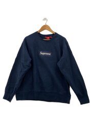 18AW/Box Logo Crewneck/M/コットン/NVY/