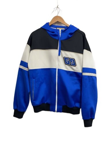 商品画像：ジップパーカー/L/ポリエステル/BLU/761610 XJFY9 1