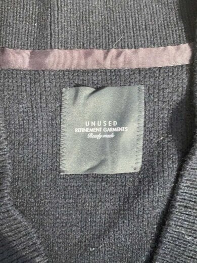 商品画像：V-NECK KNIT VEST/ニットベスト(厚手)/1/ウール/BLK/US1499 3