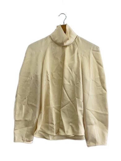 商品画像：長袖ブラウス/1/ポリエステル/IVO/17122-4212/CONSTRUCTIVE SATIN BLOUSE 1