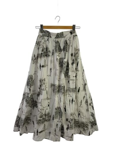 商品画像：スカート/M/コットン/WHT/総柄/02110950560 1