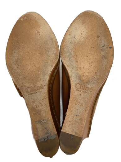 商品画像：厚底サンダル/37.5/CML/レザー/CH17476 4