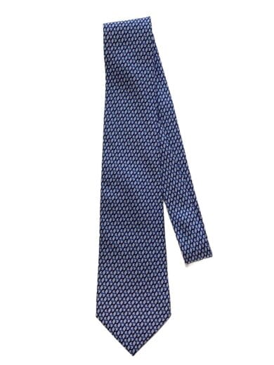 商品画像：ネクタイ/シルク/BLU/総柄/メンズ 1