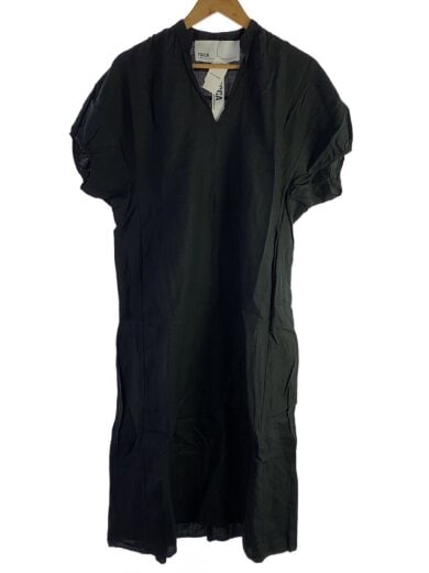 商品画像：半袖ワンピース/FREE/リネン/BLK/TBDS-412 1