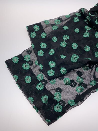 商品画像：長袖ワンピース/--/--/BLK/総柄 4