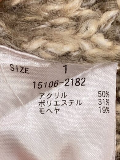 商品画像：23AW/ MIX LOOP MOHAIR KNIT CARDIGAN/1/アクリル/BEG/15106-2182 4