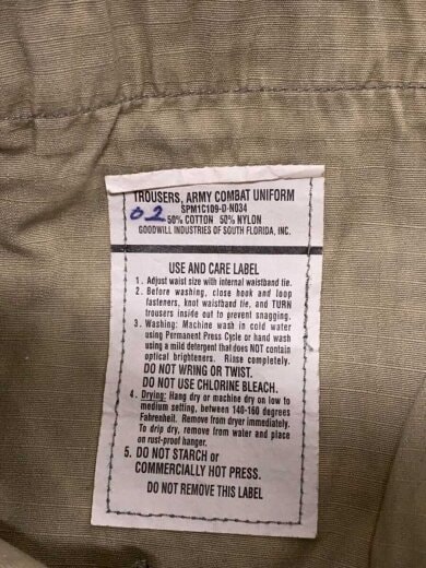 商品画像：ミリタリーカーゴパンツ/31/コットン/GRY/デジカモフラ/8415-01-519-8429 5