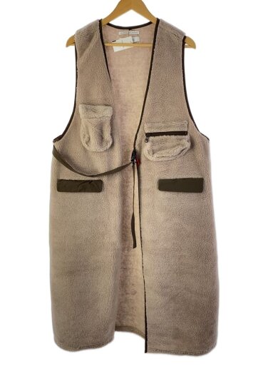 商品画像：ECOPEL BOA LONG VEST/FREE/ポリエステル/BRW/FSU10222W0001 1