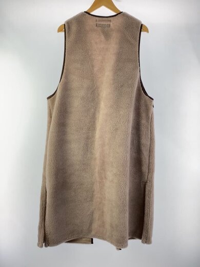 商品画像：ECOPEL BOA LONG VEST/FREE/ポリエステル/BRW/FSU10222W0001 2