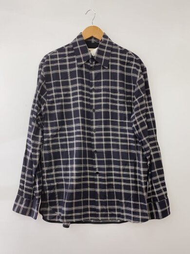 商品画像：長袖シャツ/46/コットン/NVY/チェック/cumu0001a0 S52960 1