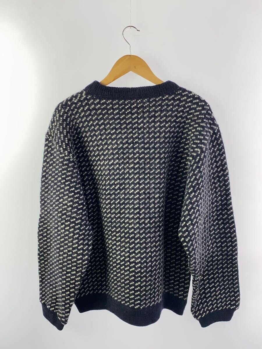 L.L.Bean / ニット・セーター(厚手)/L/ウール/NVY/総柄(バーズアイ)/01751