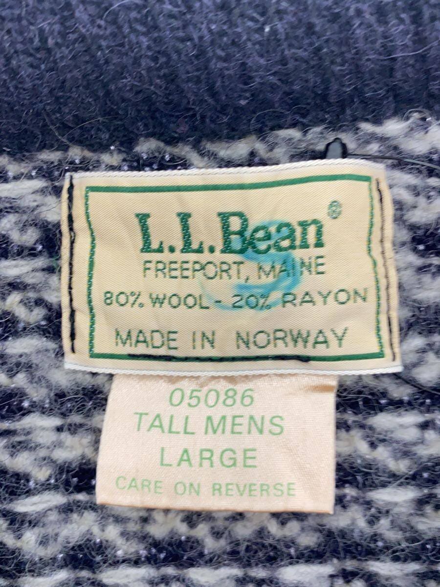 L.L.Bean / ニット・セーター(厚手)/L/ウール/NVY/総柄(バーズアイ)/01751