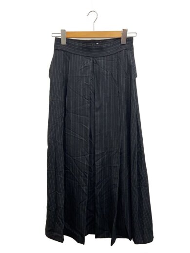 商品画像：ロングスカート/36/ポリエステル/GRY/ストライプ/531-9220117 1